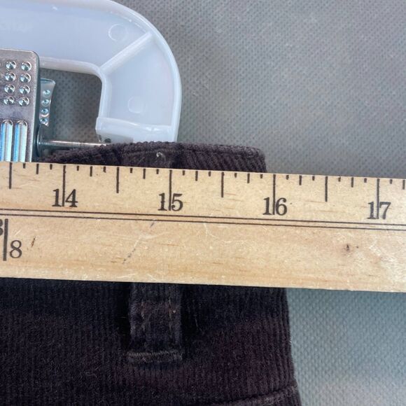 Tommy Hilfiger Corduroy Pants Women Size 6 Brown Bootcut Zip Fly Classic Fit - Picture 9 of 10